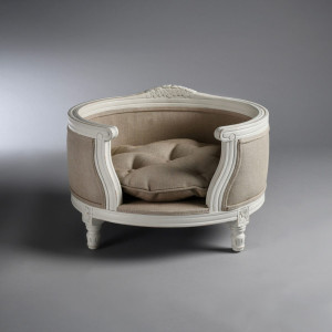 Katzenbett/Hundebett George Linen Ecru