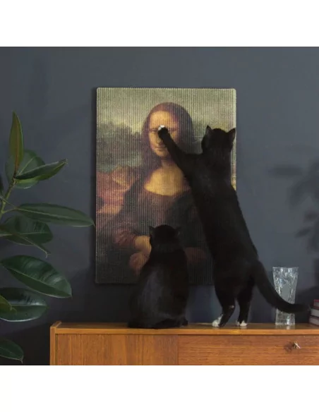 Copycat Art Scratcher Mona Lisa - Kratzbild für Katzen