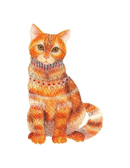 Holz Puzzle für Erwachsene A5 smal - Ginger Cat