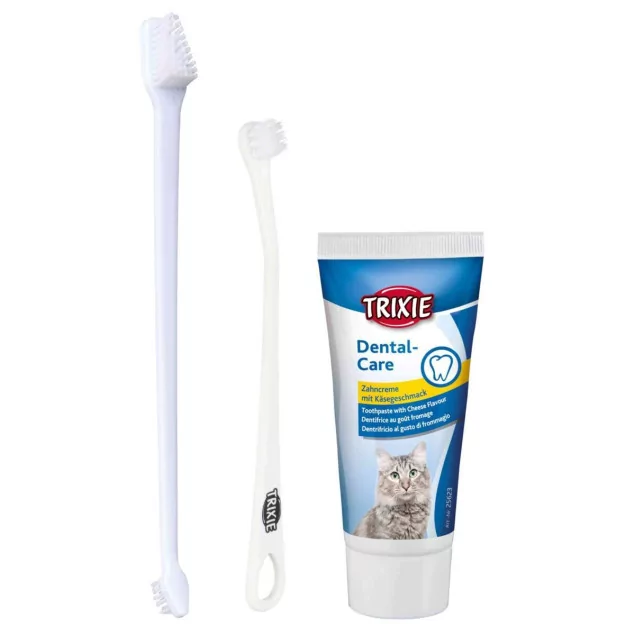 Zahnpflege-Set für Katzen von TRIXIE