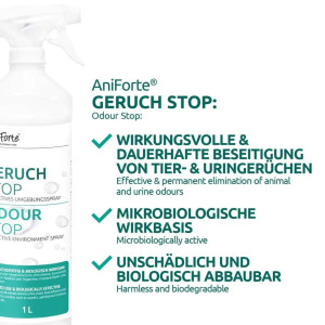 AniForte Geruch-STOP Spray für die Umgebung - Urinentferner für Katzen
