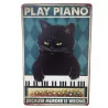 Blechschild Play Piano 20 x 30 cm