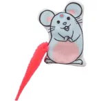 Maus in Comicoptik von TRIXIE - 1 Stück mit Catnip und Plüschschwanz - weitere Ansicht