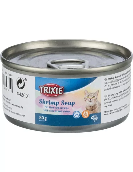 TRIXIE Shrimp Soup mit Hühnerbrühe für Katzen