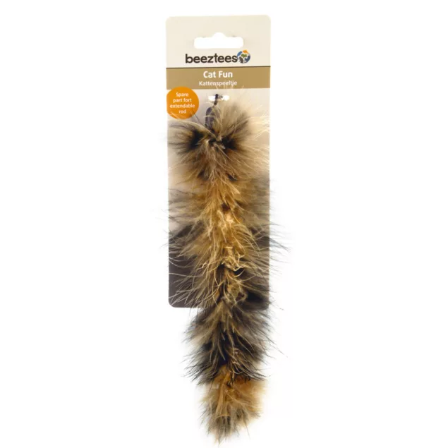 Federbesen Spielanhnger von beeztees | Katzenspielzeug aus Federn