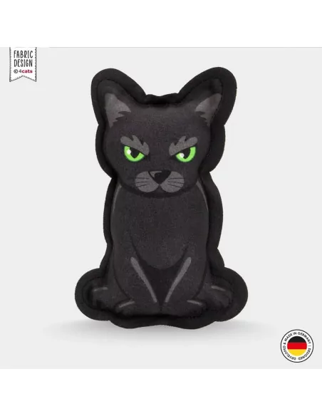 4cats Halloween Kollektion – schwarze Katze mit 4catsnip