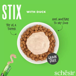 Schesir Cat Stix Creamy Snacks mit Ente 6x15g 2
