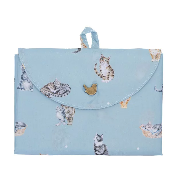 Wrendale Designs Feline Friends faltbare Einkaufstasch mit Katzen