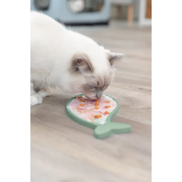 Lick'n Snack Fisch Schleckmatte aus Silikon von Trixie - zusätzliche Produktansicht