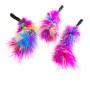 Drei bunte Federaufsätze zum Aufschrauben von Purrs Cat Toys