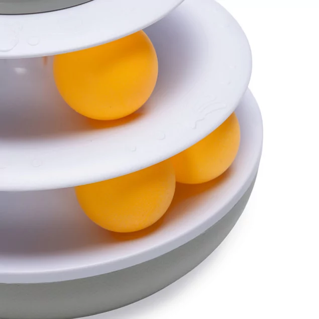 Sapi – Interaktives Katzenspielzeug mit Feder & Bällen