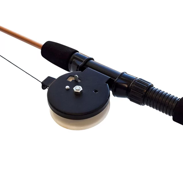 Angel mit Plüschfisch