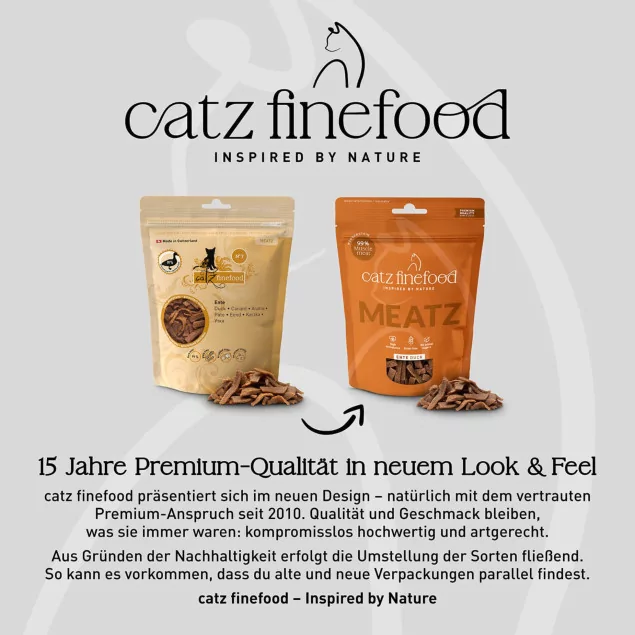 catz finefood Meatz N° 7 Ente | Monoprotein Leckerlis für Katze