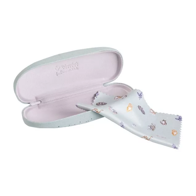 Wrendale Brillenetui Sweet Dreams – Katzen Etui mit Putztuch