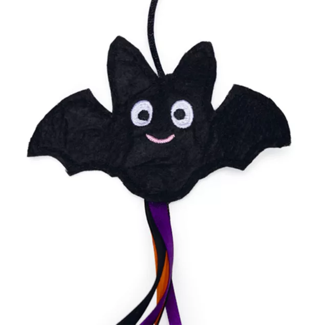 Halloween Katzenangel Fledermaus