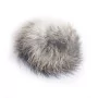 Fellball aus echtem Kaninchenfell - artgerechtes Katzenspielzeug